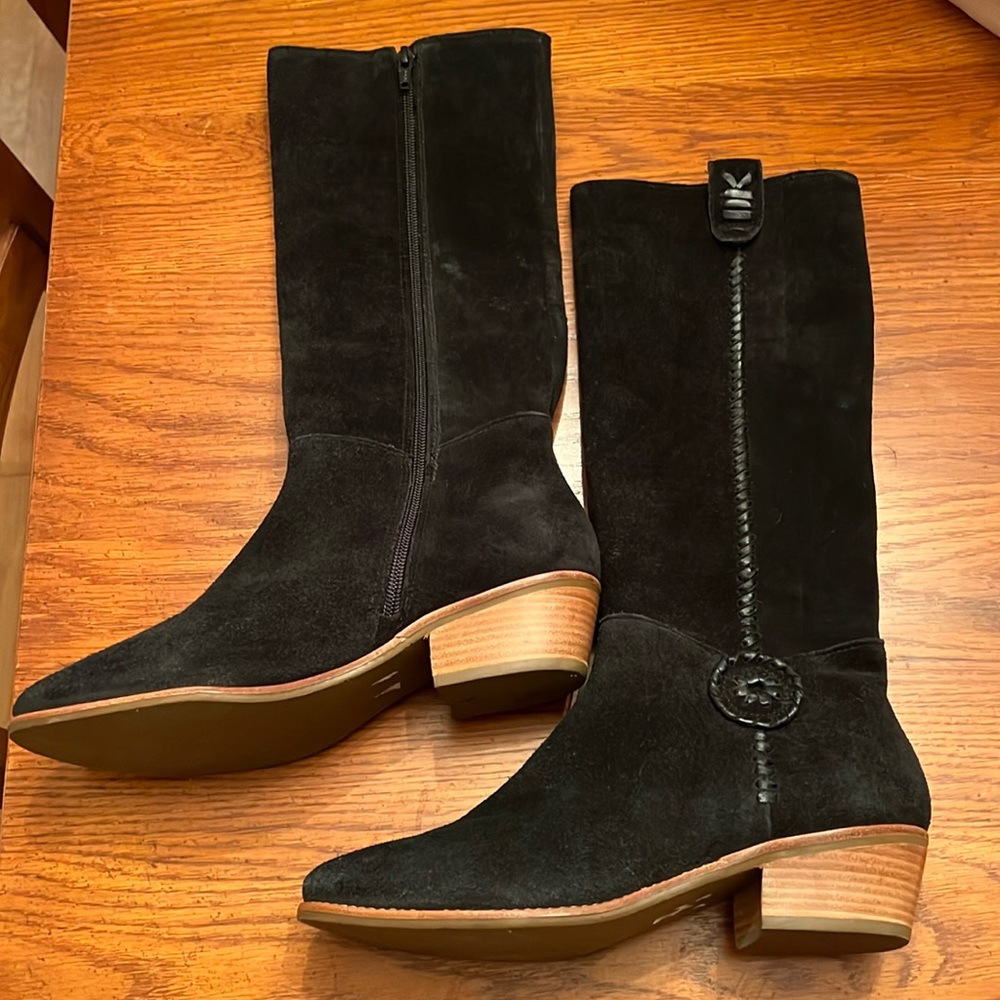 Jack Rogers Sawyer Black Suede Boots 8